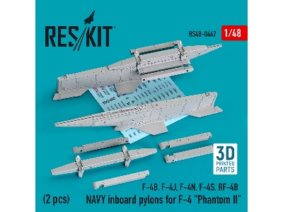 Navy Inboard Pylons For F-4 'phantom Ii' (2 Pcs) (F-4b, F-4j, F-4n, F-4s, Rf-4b) - image 1