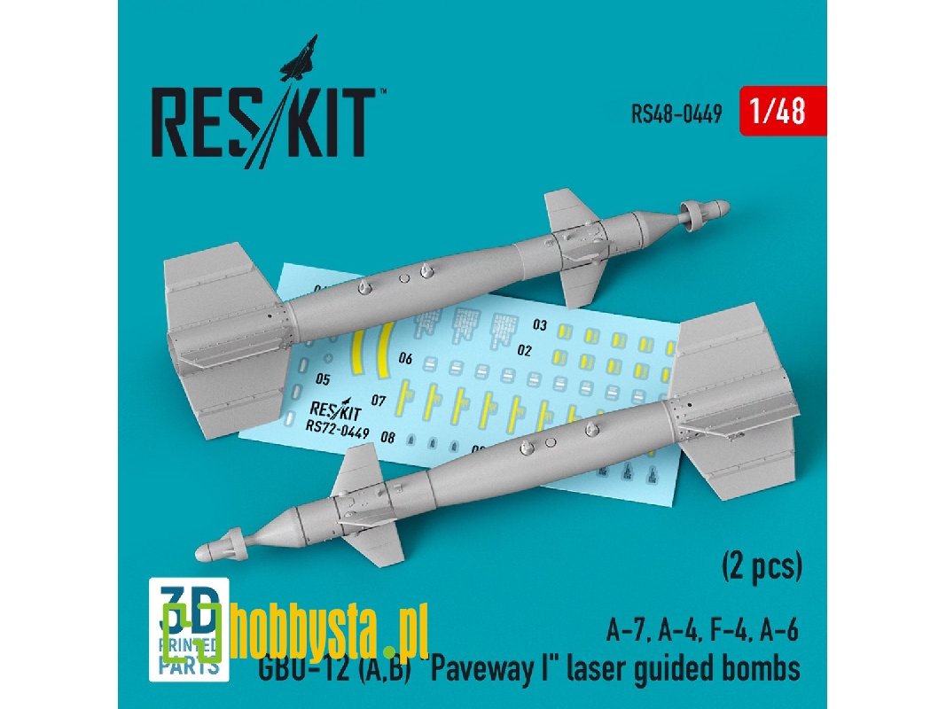 Gbu-12 (A, B) 'paveway I' Laser Guided Bombs (2 Pcs) (A-7, A-4, F-4, A-6) - image 1