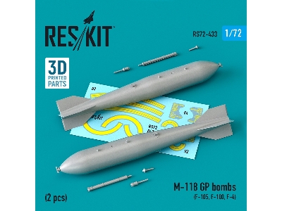 M-118 Gp Bombs (2 Pcs) (F-105, F-100, F-4) - image 1