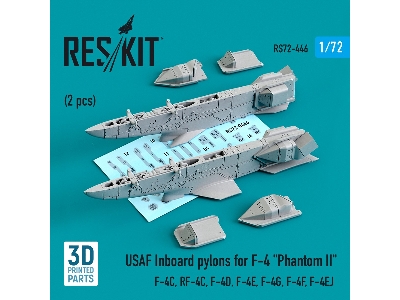 Usaf Inboard Pylons For F-4 Phantom Ii (2 Pcs) (F-4&#1057;, Rf-4&#1057;, F-4d, F-4&#1045;, F-4g, F-4f, F-4ej) - image 1