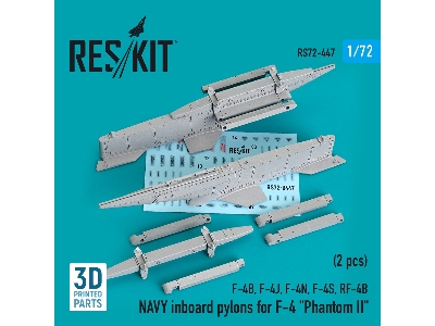 Navy Inboard Pylons For F-4 'phantom Ii' (2 Pcs) (F-4b, F-4j, F-4n, F-4s, Rf-4b) - image 1