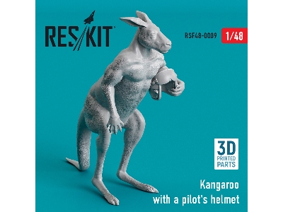 Kangaroo With A Pilot's Helmet - image 1