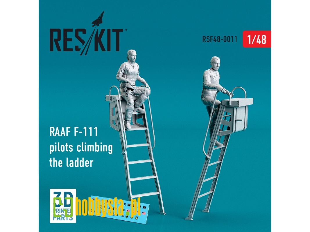 Usaf F-111 Pilots Climbing The Ladder (2 Pcs) - image 1