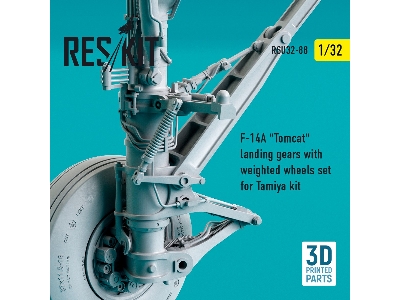 F-14a Tomcat Landing Gears With Weighted Wheels Set For Tamiya Kit - image 4