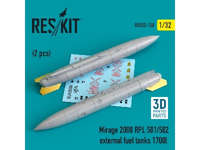 Mirage 2000 Rpl 501/502 External Fuel Tanks 1700lt (2 Pcs - image 1