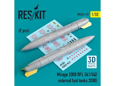 Mirage 2000 Rpl 541/542 External Fuel Tanks 2000lt (2 Pcs) - image 1