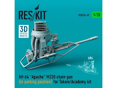 Ah-64 Apache M230 Chain Gun (In Parking Position) For Takom/Academy Kit - image 1