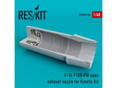 F-16 (F100-pw) Open Exhaust Nozzles For Kinetic Kit - image 1