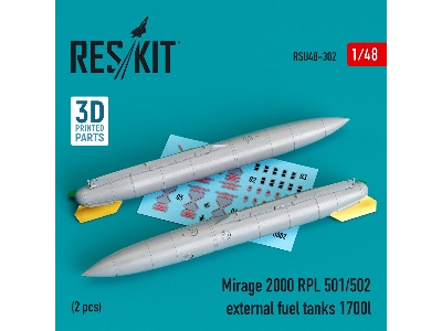 Mirage 2000 Rpl 501/502 External Fuel Tanks 1700lt (2 Pcs) - image 1