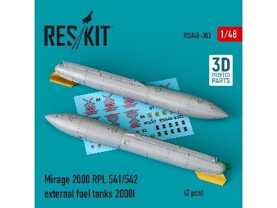 Mirage 2000 Rpl 541/542 External Fuel Tanks 2000lt (2 Pcs) - image 1