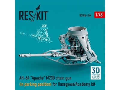 Ah-64 Apache M230 Chain Gun (In Parking Position) For Hasegawa/Academy Kit - image 1