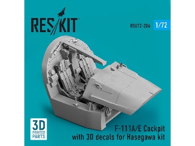 F-111a/E Cockpit With 3d Decals For Hasegawa Kit - image 1