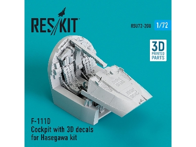 F-111d Cockpit With 3d Decals For Hasegawa Kit - image 1