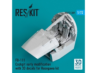 Fb-111 Cockpit Early Modification With 3d Decals For Hasegawa Kit - image 1