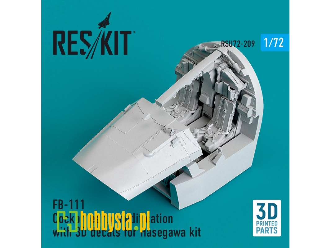 Fb-111 Cockpit Early Modification With 3d Decals For Hasegawa Kit - image 1