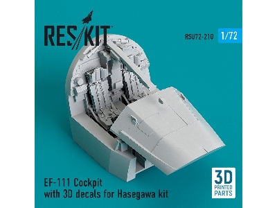 Ef-111 Cockpit With 3d Decals For Hasegawa Kit - image 1