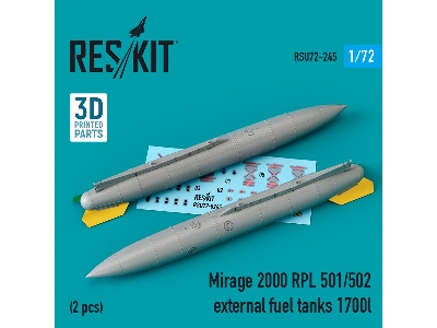 Mirage 2000 Rpl 501/502 External Fuel Tanks 1700lt (2 Pcs) - image 1