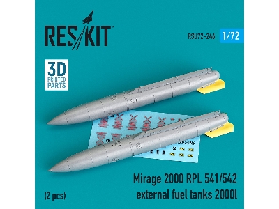 Mirage 2000 Rpl 541/542 External Fuel Tanks 2000lt (2 Pcs) - image 1