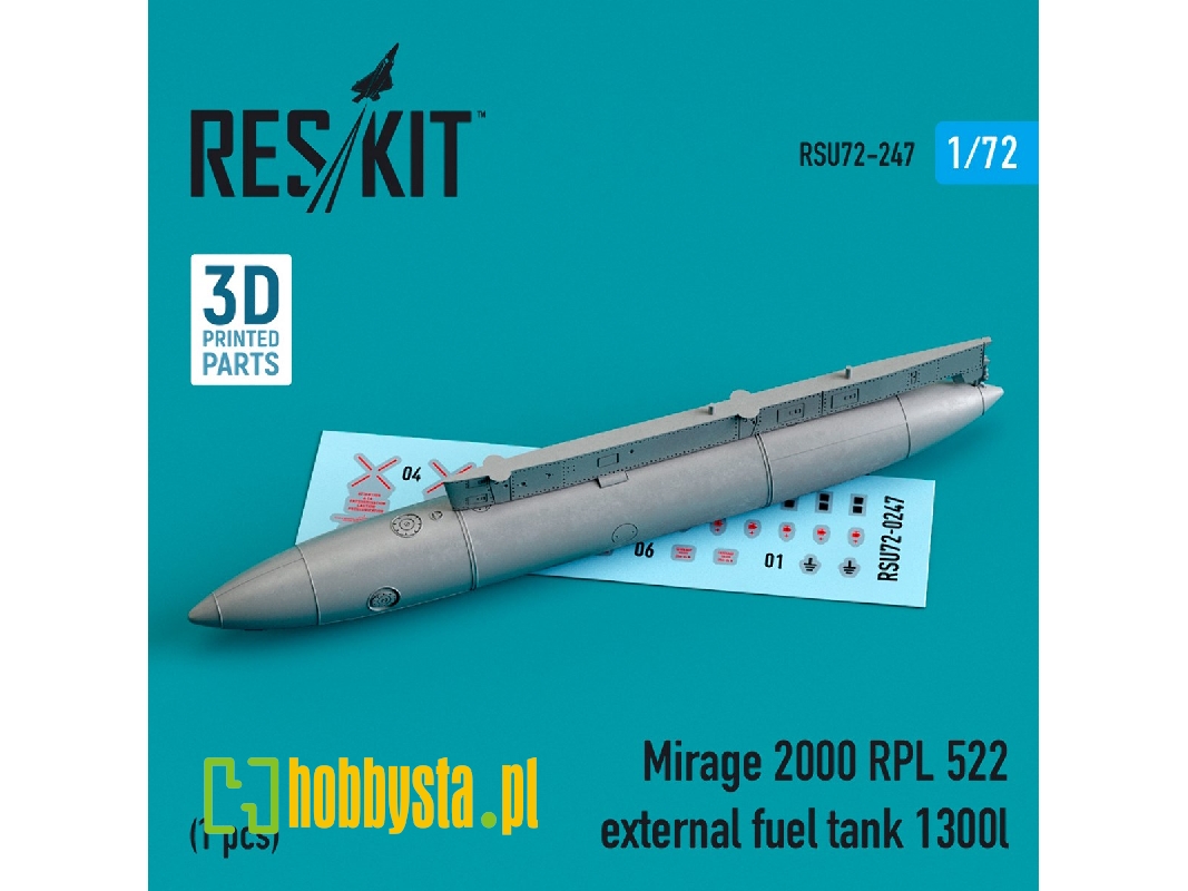 Mirage 2000 Rpl 522 External Fuel Tank 1300lt - image 1 Mirage 2000 Rpl 522 External Fuel Tank 1300lt - image 1