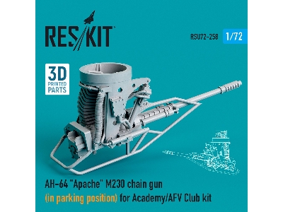 Ah-64 Apache M230 Chain Gun (In Parking Position) For Academy / Afv Club Kit - image 1