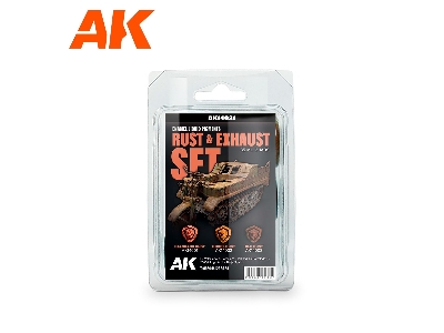 Ak14031 Liquid Pigment - Rust And Exhaust Enamel Set - image 1
