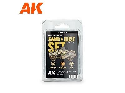 Ak14034 Liquid Pigment - Sand And Dust Enamel Set - image 1