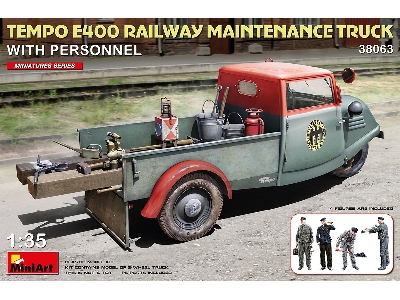 Tempo E400 Railway Maintenance Truck With Personnel - image 1