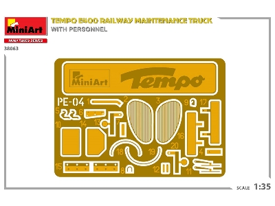 Tempo E400 Railway Maintenance Truck With Personnel - image 7