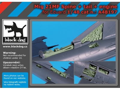Mig 21mf Spine, Tail And Engine For Eduard - image 7