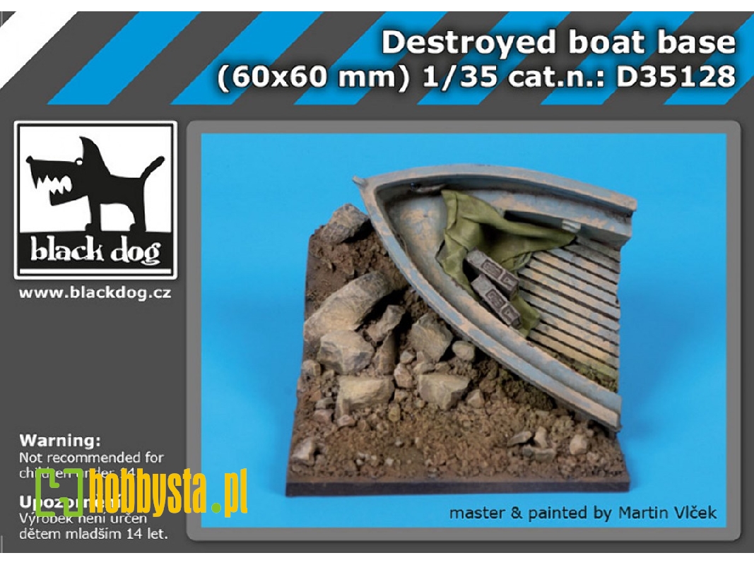 Destroyed Boat Base (60mm X 60mm) - image 1