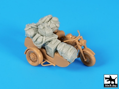 German Motorcycle And Sidecar Accessories Set For Tamiya - image 3