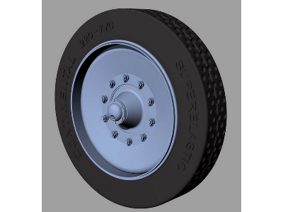 Sd.Kfz 8 Solid Rubber Wheels - image 1