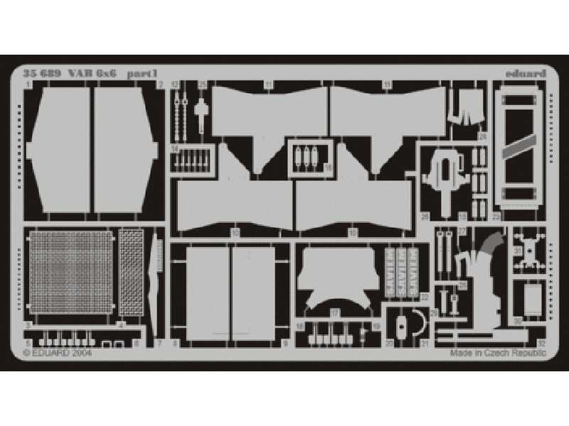 VAB 6x6 exterior 1/35 - Heller - image 1