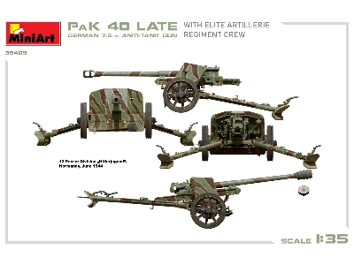 German 7.5cm Anti-tank Gun Pak 40 Late W/elite Artillerie Regiment Crew - image 5