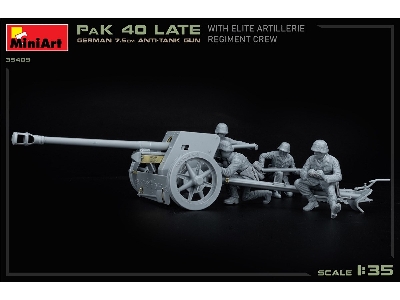 German 7.5cm Anti-tank Gun Pak 40 Late W/elite Artillerie Regiment Crew - image 30