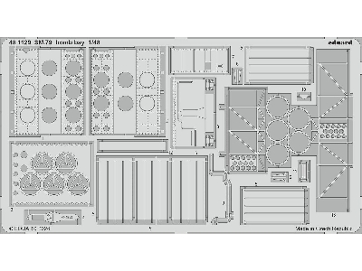 SM.79 bomb bay 1/48 - EDUARD - image 1