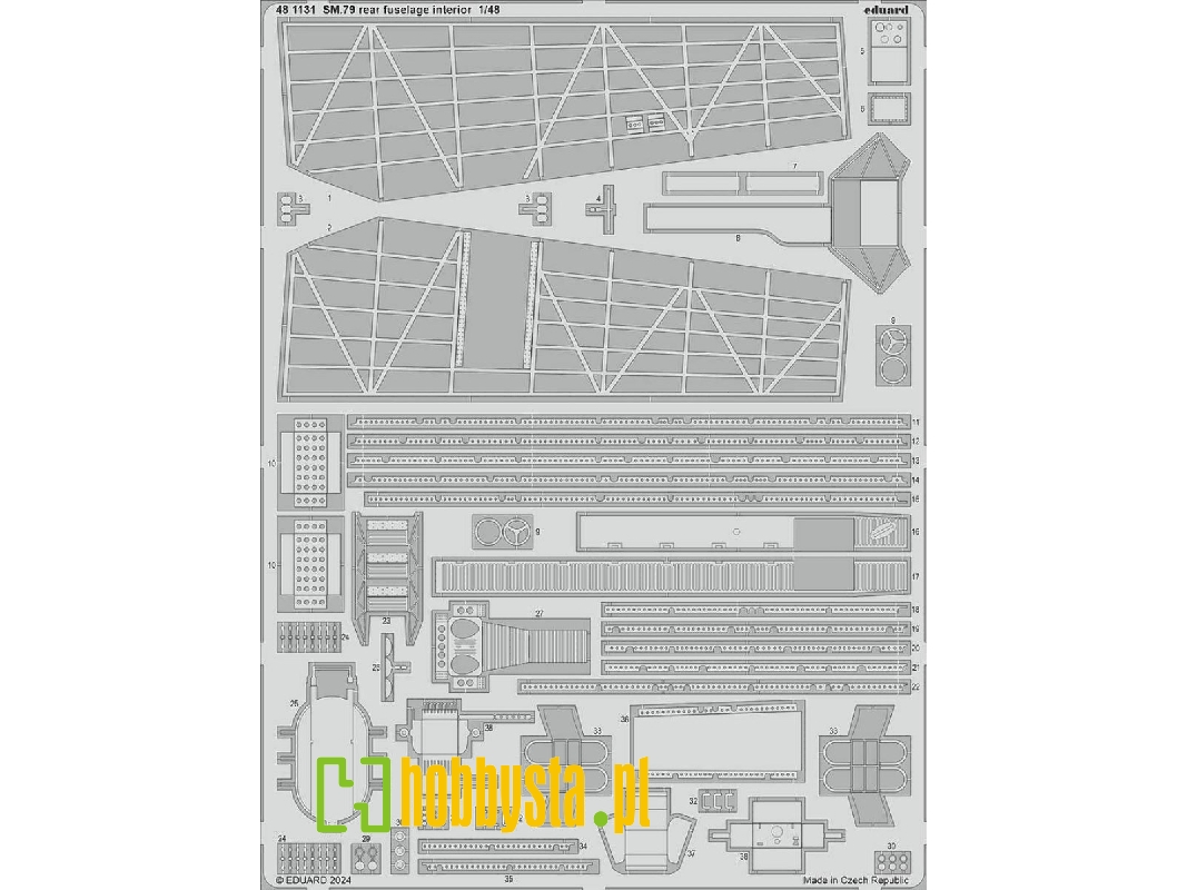 SM.79 rear fuselage interior 1/48 - EDUARD - image 1