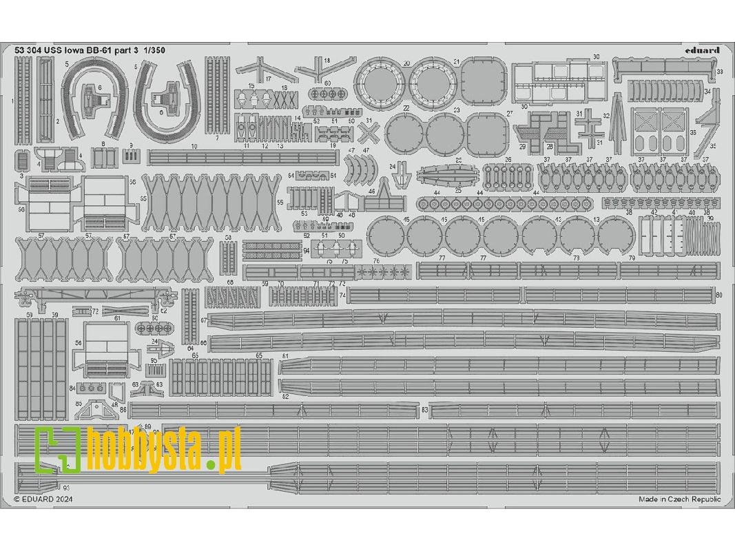 USS Iowa BB-61 part 3 1/350 - HOBBY BOSS - image 1