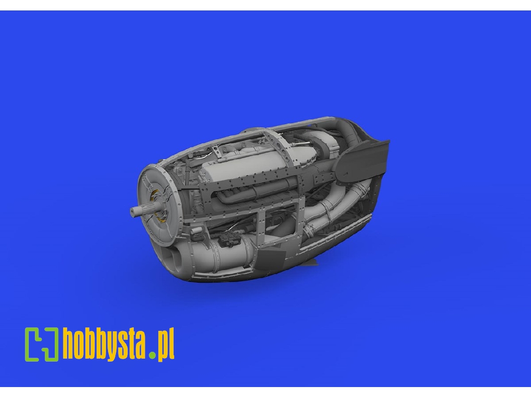 P-38J left engine PRINT 1/48 - TAMIYA - image 1