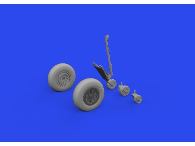 TBF/ TBM wheels w/ smooth tire 1/48 - ACADEMY - image 1