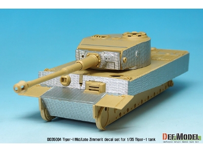 Wwii Tiger-1 Mid/Late Zimmerit Decal Set - image 5