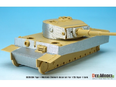 Wwii Tiger-1 Mid/Late Zimmerit Decal Set - image 6