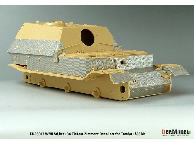 Wwii German Sd.Kfz.184 Elefant Zimmerit Coating Decal Set (For Tamiya) - image 6