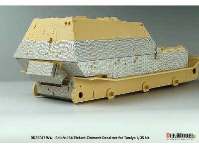 Wwii German Sd.Kfz.184 Elefant Zimmerit Coating Decal Set (For Tamiya) - image 8