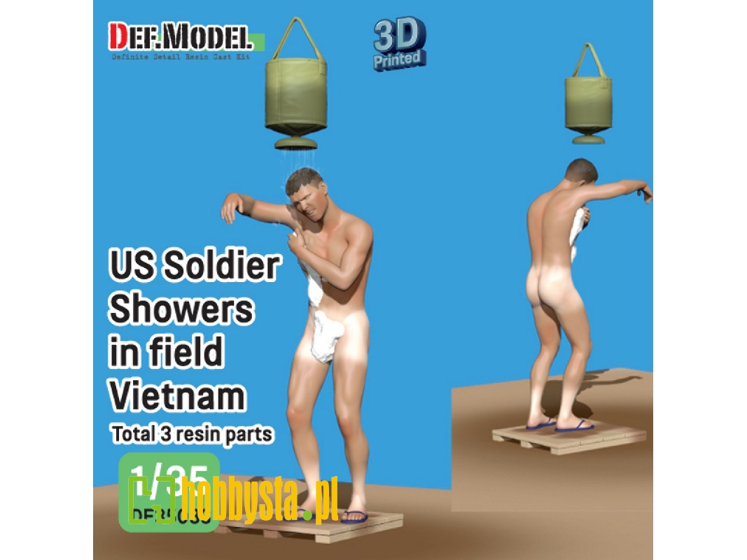 Us Soldier Showers In Field Vietnam - image 1
