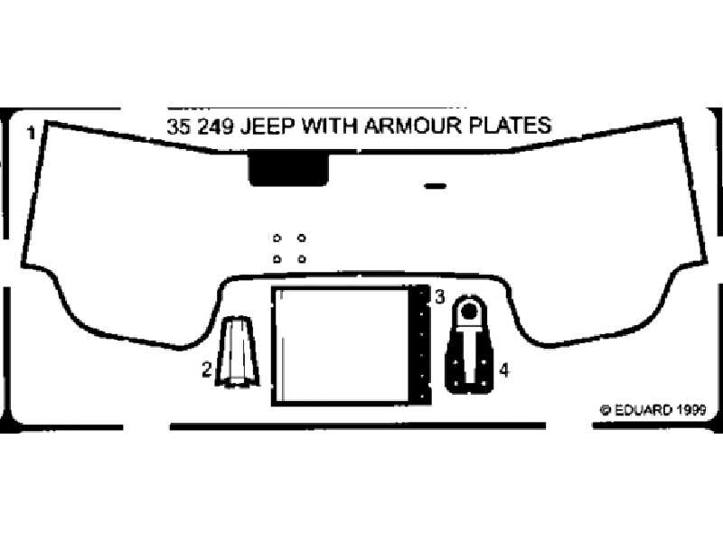 Willys Jeep with armour plates 1/35 - Tamiya - image 1