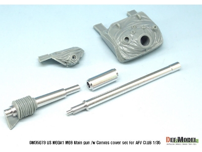 Us M60a1 M68 Main Gun /Canvas Cover Set(For Afv Club 1/35 Kit) - image 2