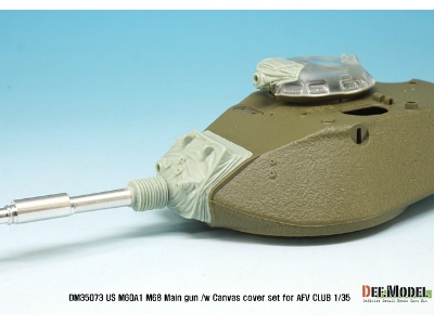 Us M60a1 M68 Main Gun /Canvas Cover Set(For Afv Club 1/35 Kit) - image 7