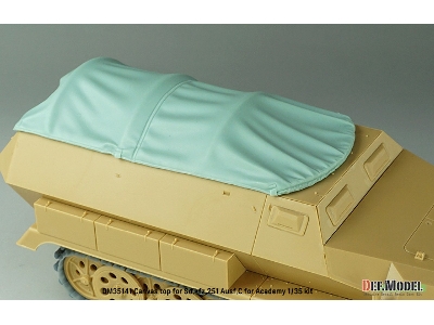Canvas Top For Sd.Kfz.251 Ausf.C (For Academy) - image 9