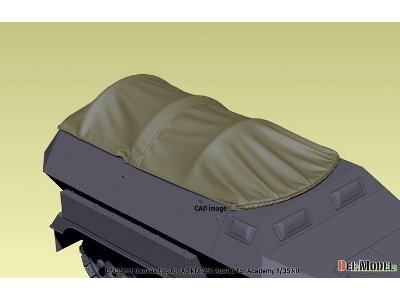 Canvas Top For Sd.Kfz.251 Ausf.C (For Academy) - image 13